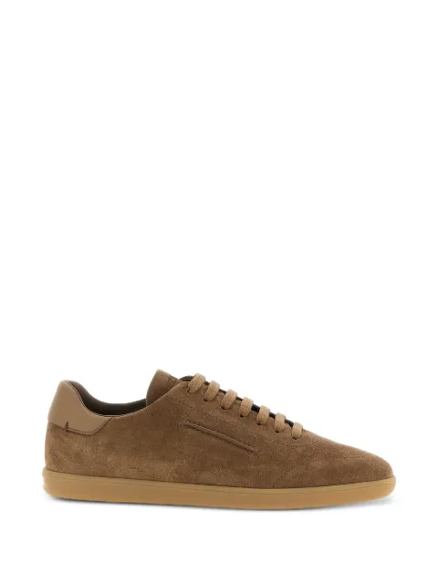 Zegna 232 suede leather sneakers Brown LHSOYS8218Z252