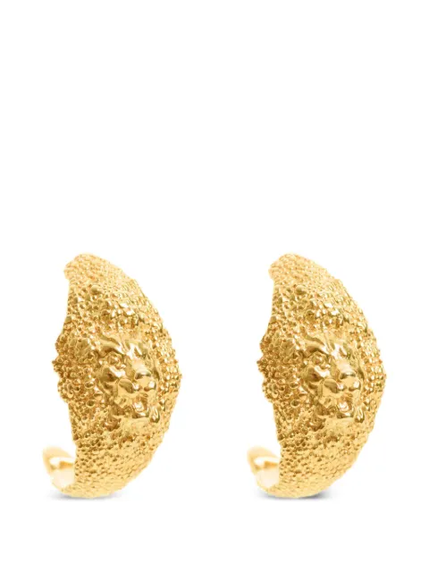 FREYA ROSE Lion Hoops textured earrings Gold LIONHOOPS