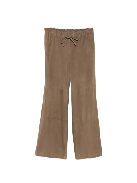 James Perse suede paperbag trousers Neutrals WSGS1076