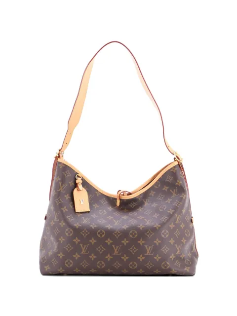 Louis Vuitton Pre-Owned CarryAll Monogram Canvas MM hobo bag Brown 9V74U0Y5GXXS4PJS