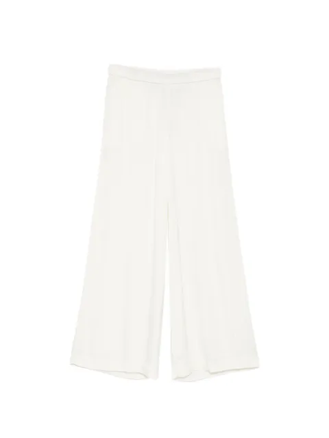 James Perse satin wide-leg trousers White WSWC1117