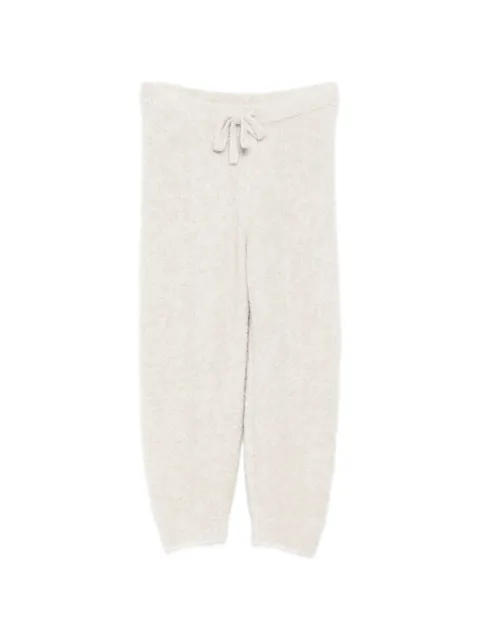 James Perse bouclé drawstring track pants Neutrals WLLA1111