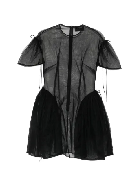 Simone Rocha puff-sleeve mini dress Black 75110069