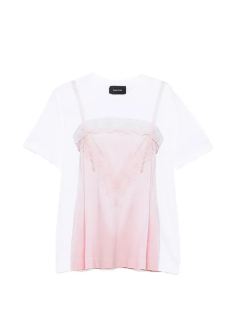 Simone Rocha trompe l'oeil print T-shirt White 5195P75AB0569