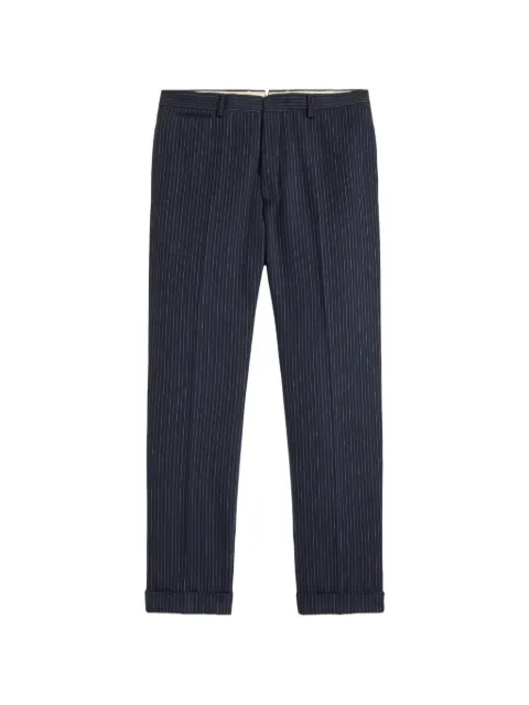 Ralph Lauren RRL pinstripe-pattern cuffed trousers Blue 782P14927