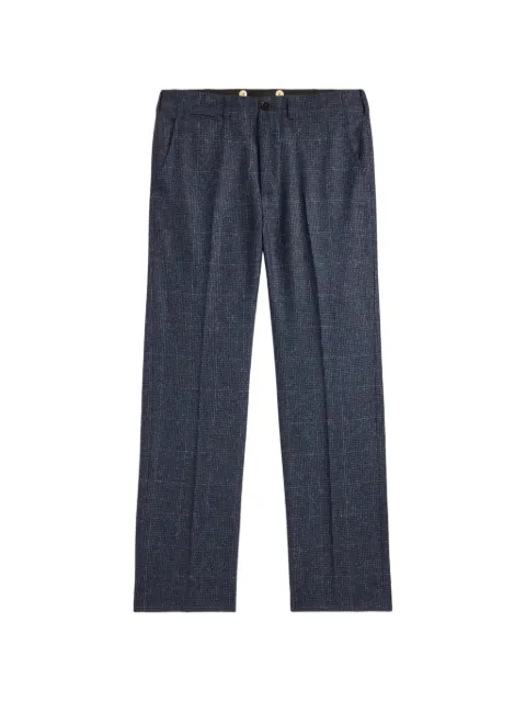 Ralph Lauren RRL checked-pattern straight-leg trousers Blue 782P14879