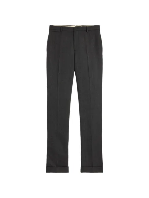 Ralph Lauren RRL herringbone-pattern button-fly trousers Grey 782P14987