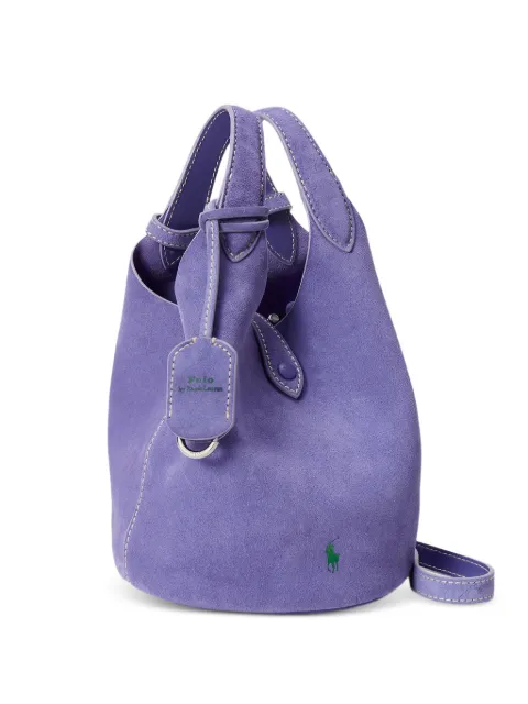 Polo Ralph Lauren Polo Play leather tote bag Purple 428P23820003