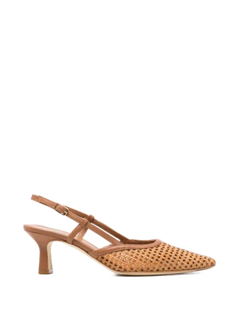 Julie Dee woven slingback pumps Neutrals ME627