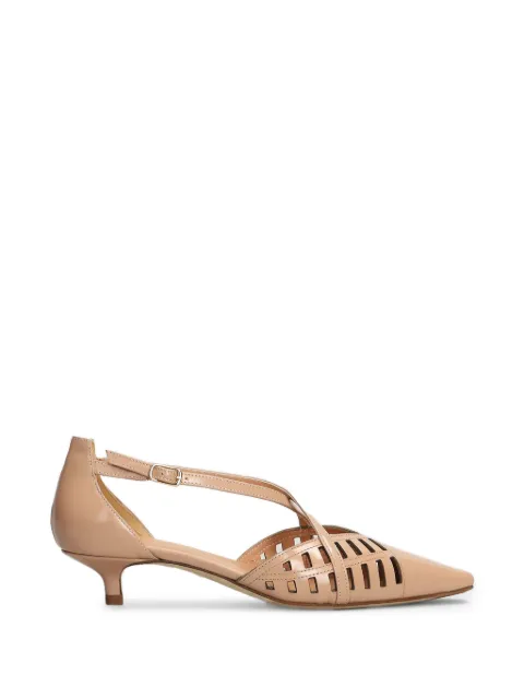 Julie Dee cut-out pointed-toe pumps Neutrals ME637