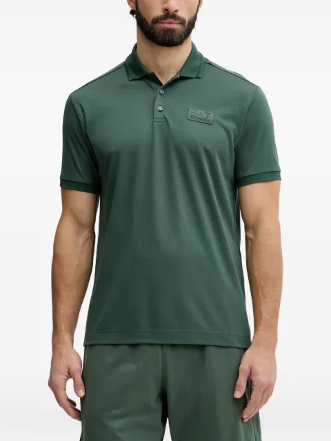Ea7 Emporio Armani logo-patch short-sleeve polo shirt Green 7M001359AF13862