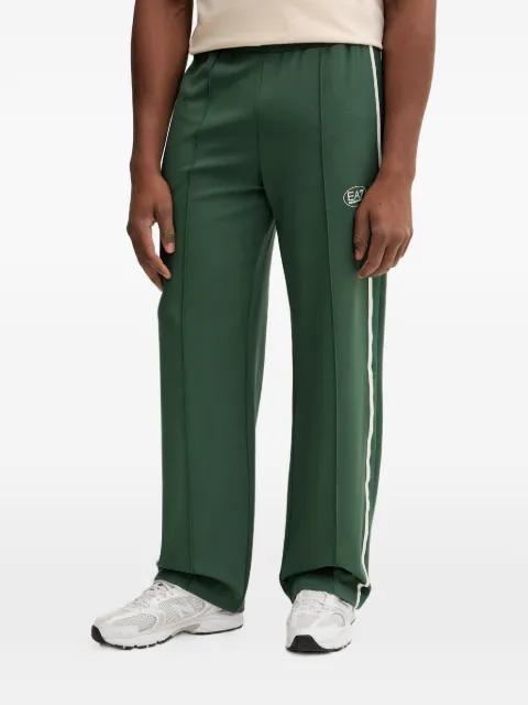 Ea7 Emporio Armani logo-print side-stripe track pants Green 7M001546AF13289
