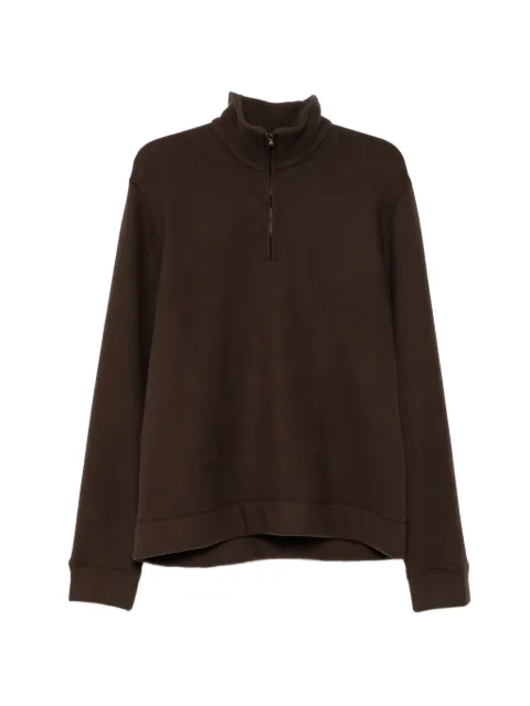 James Perse half-zip sweater Brown MVNS3741