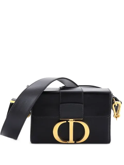 Christian Dior Pre-Owned 30 Montaigne Box Bag Leather crossbody bag Black OOEDCEYSHWW5DJIF
