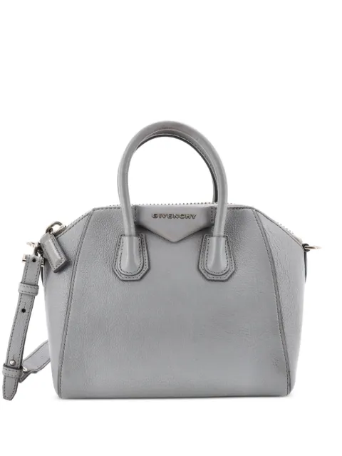 Givenchy Pre-Owned Antigona Bag Leather Mini crossbody bag Grey 5UG0O9ZBEKC6WB76