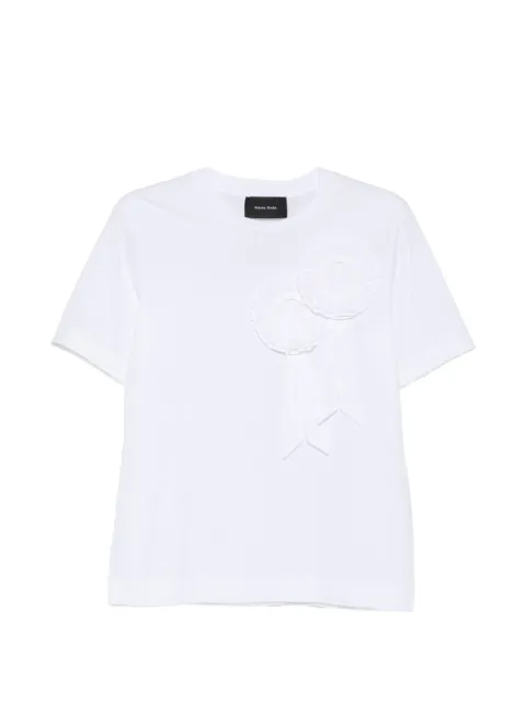 Simone Rocha Ribbon Rosette Boy short-sleeve T-shirt White 5342R0553