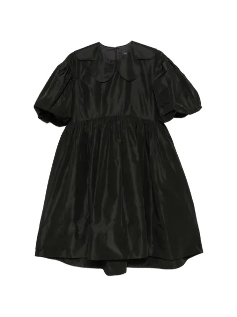 Simone Rocha puff-sleeve petal-collar dress Black 75080469