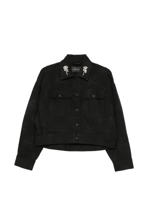 Simone Rocha crystal-embellished jacket Black 6183B1353