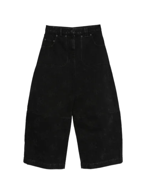 Simone Rocha logo-patch jeans Black 4218C1353