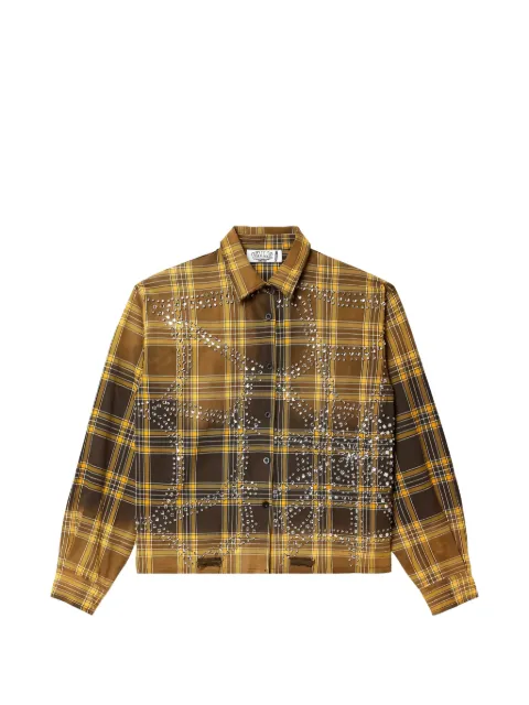Vale flannel check shirt Brown VALE06008VFCBR