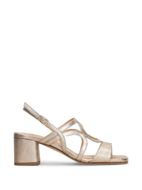 Julie Dee cut-out metallic-effect sandals Gold BE503