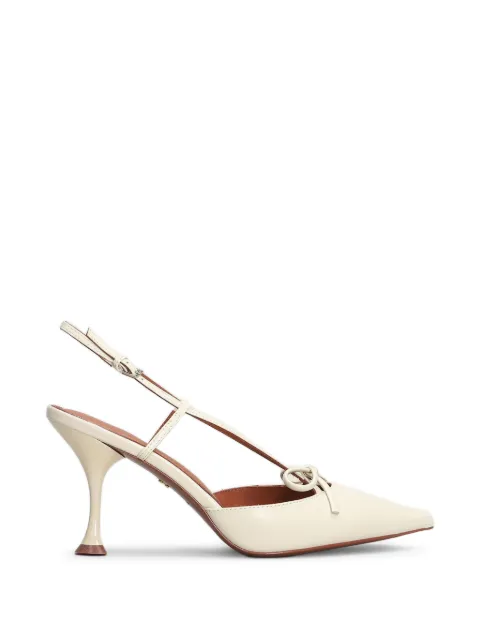 Lola Cruz Audrey bow-detail slingback pumps Neutrals 103Z14BK