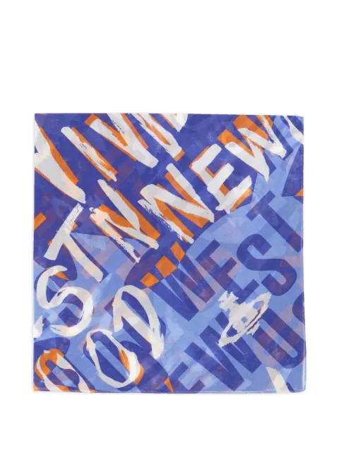 Vivienne Westwood Logomania Orb handkerchief Blue 81030159W01HH