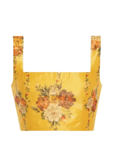 Agua By Agua Bendita Amanda Paramo top Yellow 20255MULTICOLOR