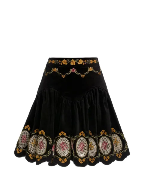 Agua By Agua Bendita Asaí Cordillera mini skirt Black 20345MULTICOLOR
