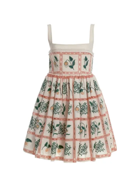 Agua By Agua Bendita Barbara Mini Uchuva dress Neutrals 21176MULTICOLOR