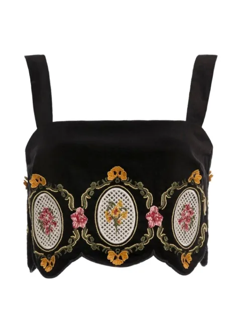 Agua By Agua Bendita Luciana Cordillera top Black 20344