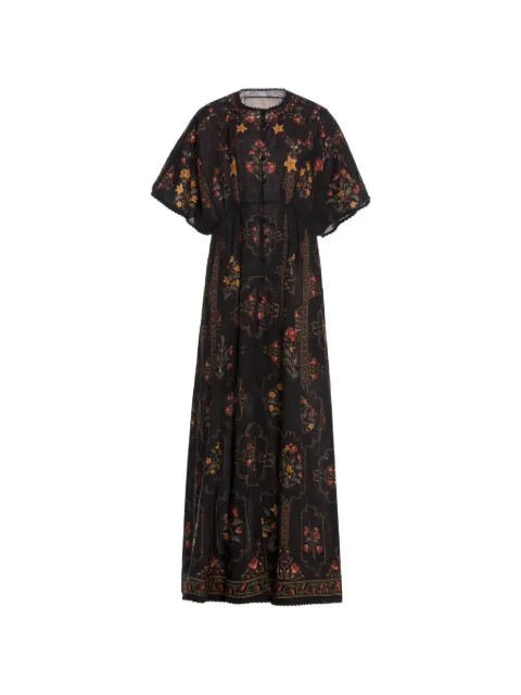 Agua By Agua Bendita Gesto Andes maxi dress Black 20312