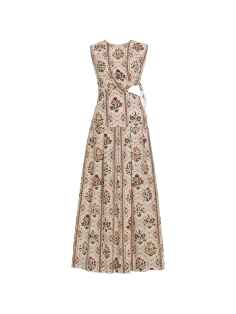 Agua By Agua Bendita Otoño Andes midi dress Neutrals 20315