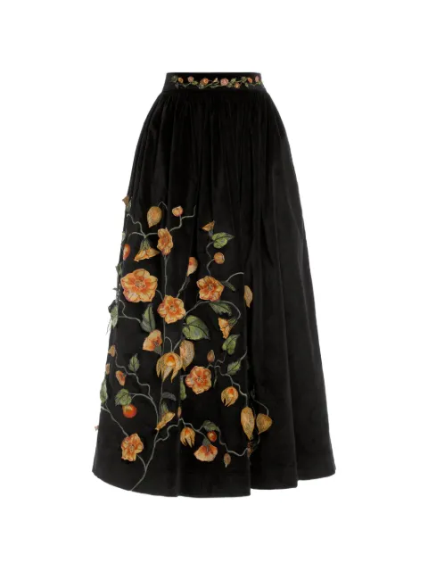 Agua By Agua Bendita Tangelo Uchuva maxi skirt Black 20271