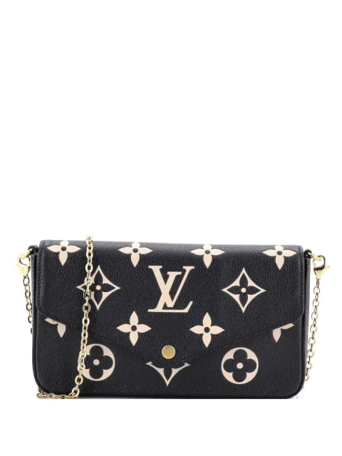 Louis Vuitton Pre-Owned Felicie Pochette Bicolor Monogram Empreinte Giant crossbody bag Black O798QU0VZ8G8WVAV