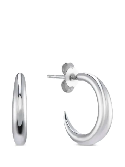 AUREE JEWELLERY Alta crescent-shaped hoop earrings Silver ALTACRESCENTHOOPEARRINGSSILVER