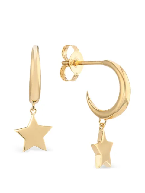 AUREE JEWELLERY Alta Moon Star hoop earrings Gold ALTAMOONSTARHOOPEARRINGSGOLD