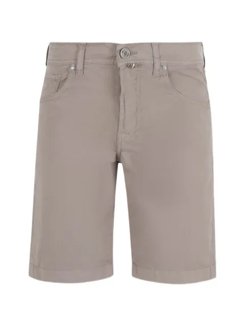 Jacob Cohën logo-patch five-pocket shorts Grey JUMOE001S2544