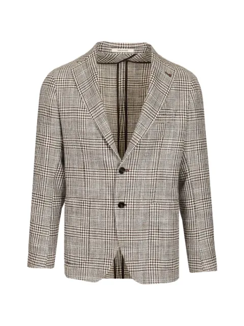 Tagliatore Prince of Wales pattern blazer Neutrals 1SMC22K