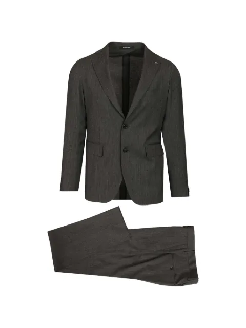 Tagliatore notched-lapel single-breasted suit Grey 2SMC22B01