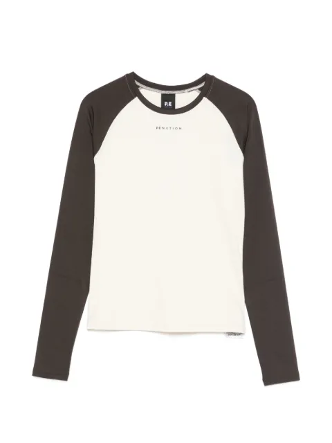 P.E Nation Signature raglan-sleeve T-shirt Neutrals 261L169WHISPER
