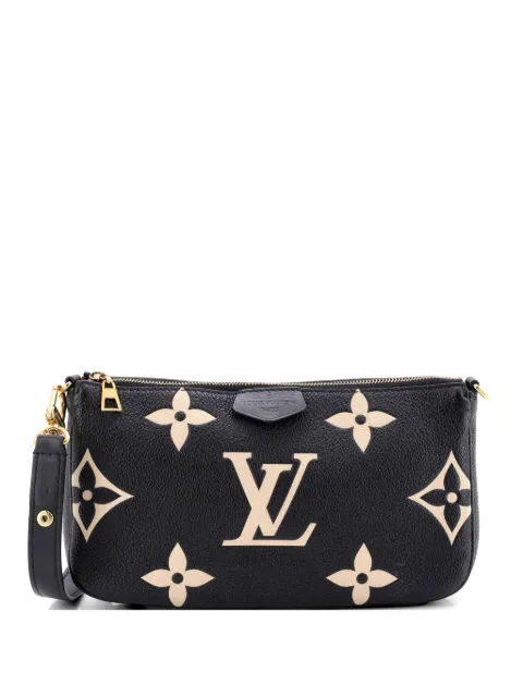 Louis Vuitton Pre-Owned Multi Pochette Accessoires Bicolor Monogram Empreinte Giant crossbody bag Black 3C1WYAZYYDG15DR1