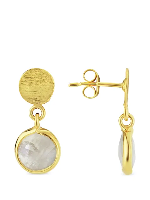 AUREE JEWELLERY Salina drop earrings Gold SALINADROPEARRINGSMOONSTONEGOLD