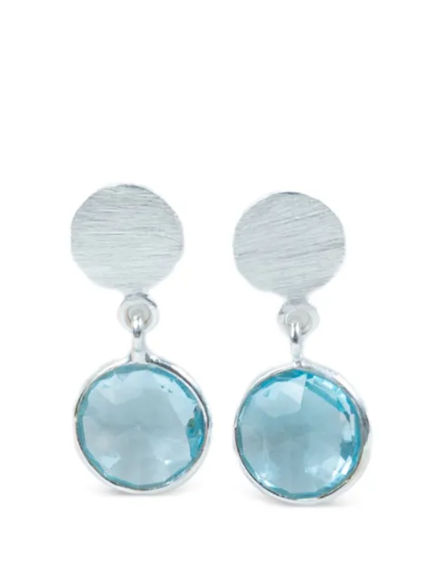 AUREE JEWELLERY Salina drop earrings Silver SALINADROPEARRINGSTOPAZSILVER