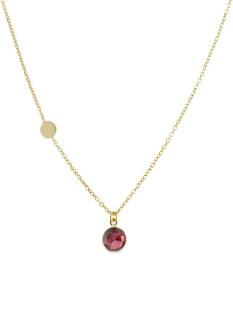 AUREE JEWELLERY Salina gemstone necklace Gold SALINANECKLACEGARNETGOLD
