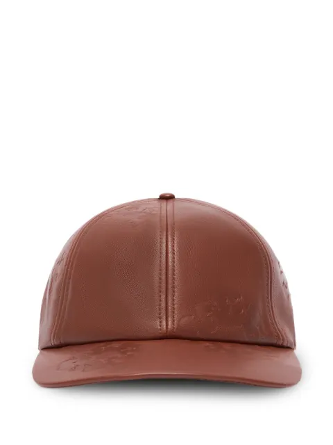 Denim Tears leather baseball cap Brown DT576
