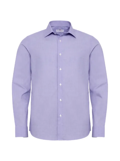 LOJA DAS MEIAS spread-collar long-sleeve shirt Purple LMITALIANO