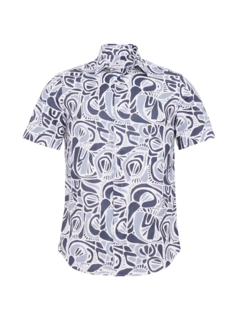 LOJA DAS MEIAS abstract-print short-sleeve shirt Blue COLSBOTAOMEIAMAN