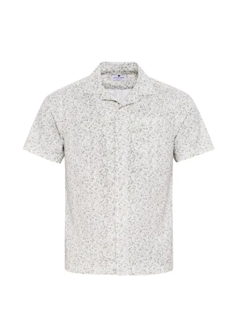 LOJA DAS MEIAS leaf-print camp-collar shirt White CAMPSHIRTMEIAMANG