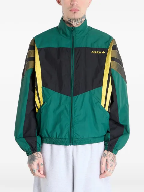adidas striped zip sweatshirt Green KS8325